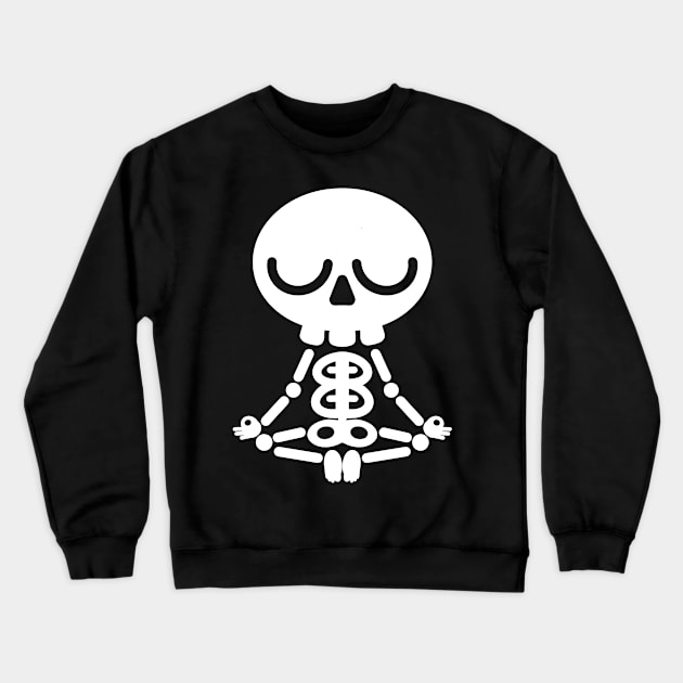 The meditating skeleton Crewneck Sweatshirt by Studio82